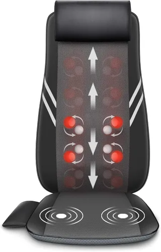 Vista 5 de Snailax Masajeador de pies Shiatsu con calor y masajeador de espalda con calor