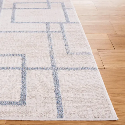 Vista 4 de Safavieh Blair Collection - Alfombra de pasillo, 2 pies 2 pulgadas x 8 pies, beige y gris, no desprende pelusa, lavable a máquina y antideslizante