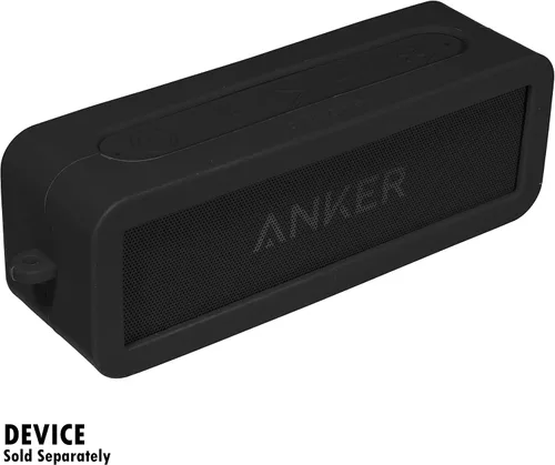 Vista 2 de Funda de silicona personalizada para Anker Soundcore 2, SoundCore 2 Altavoz Bluetooth portátil de 12 W, protección completa contra golpes, sacudidas