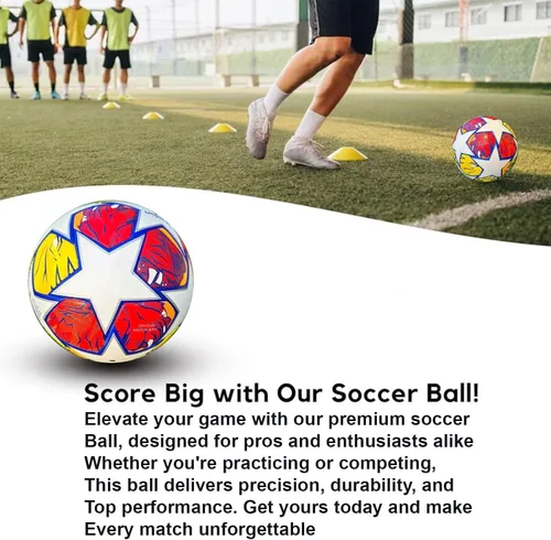 Vista 7 de Balón de fútbol de la Champion, talla 5 Londres - Réplica de partido profesional, diseñado para entrenar, jugar, exhibir y entusiastas del fútbol.
