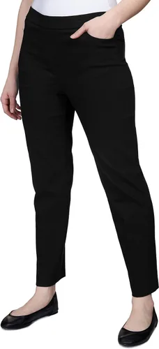 Vista 3 de Alfred Dunner Proporcionado Pantalones Cortos Allure Slim Pant Negro