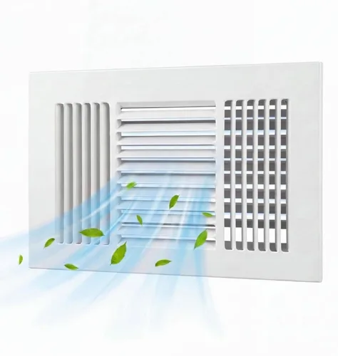 Vista 10 de Zonon 1 cubierta de ventilación de techo de 10 x 4 pulgadas, 3 vías para pared lateral, pared lateral, cubierta de ventilación de aire Blanco