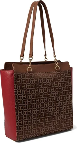 Vista 2 de Tommy Hilfiger Antonella II Tote Square Monogram Jacquard