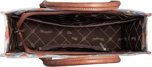 Vista 4 de Wrangler - Bolso de mano estilo occidental para mujer, bolsos aztecas bohemios