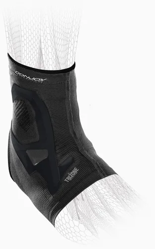 Vista 2 de DonJoy Rendimiento TRIZONE Compression: Tobillera de soporte, negro, grande