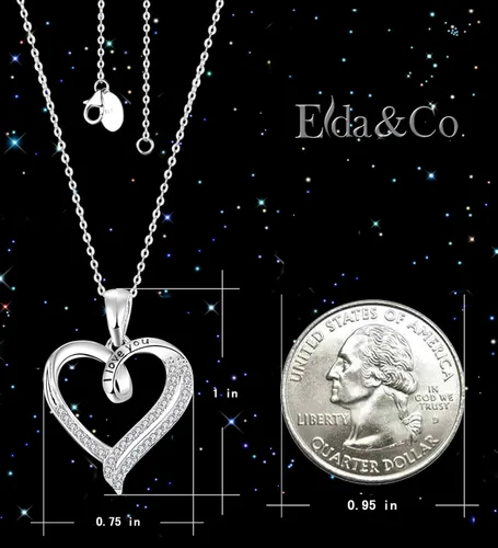 Vista 3 de Regalos de cumpleaños, collar con dije de corazón en 100 idiomas, para mujer, plata de ley 925, piedras de nacimiento de abril de mayo, joyería