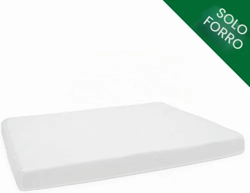 Vista 2 de Furhaven - Funda protectora de espuma para colchón resistente al agua para cama de perro, color blanco, M