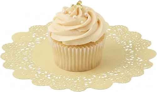 Vista 23 de Restaurantware Pastry Tek Blondas de Encaje de 4 x 4 Pulgadas 100 Vajilla Decorativa - Blondas de Mesa Desechables Redondas de Papel Negro