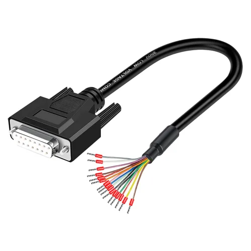 Vista 8 de DB15 hembra sin soldadura Breakout con cable de repuesto de 5 pies