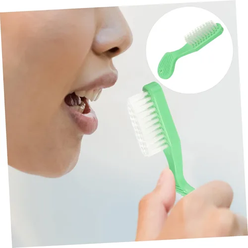 Vista 4 de Healifty Cepillo de dientes manual 10pcs Prisión Cepillo de dientes Manual Cepillo de dientes Manual Mango Suave Plástico Cabeza de Cepillo Grande
