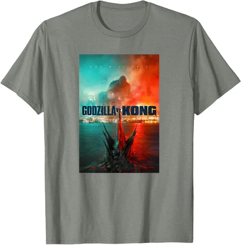 Vista 21 de Godzilla vs Kong - Camiseta oficial con póster, Negro