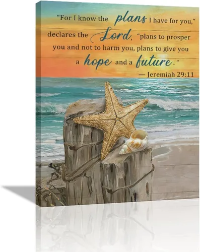 Vista 22 de Lienzo inspirador de playa costera, arte para pared, diseño de piedras zen, puesta de sol y océano, decoración de pared, citas de vida, impresiones