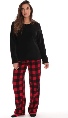 Vista 2 de Just Love - Conjunto de pijama para mujer de pantalÃ³n afelpado y medias a juego con frases