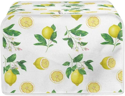 Vista 14 de Dreaweet Cubierta abstracta para tostadora de margaritas, protección contra el polvo, cubierta para hacer pan, resistente a las manchas, lavable a