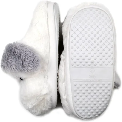 Vista 5 de Millffy Lindas pantuflas de peluche para cachorros, pantuflas de felpa suave para perros