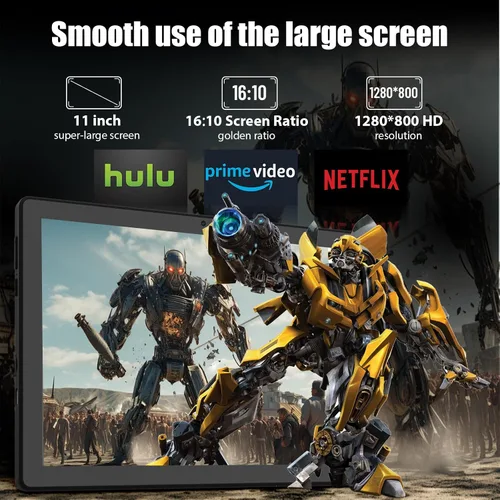 Vista 3 de HiGrace Tablet Android, 14 GB de RAM+64 GB de ROM (TF 1 TB), Android 14 Octa-Core de 11 pulgadas, 6800 mAh, Widevine L1, WiFi 6, tableta 8 en 1