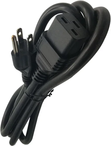 Vista 2 de Cable de alimentación C19 a NEMA 5-15P de alta resistencia, (compatible con Cisco P/N CAB-US515P-C19-EE.UU.), 15A/125V, 14 AWG, 5-15P a C19