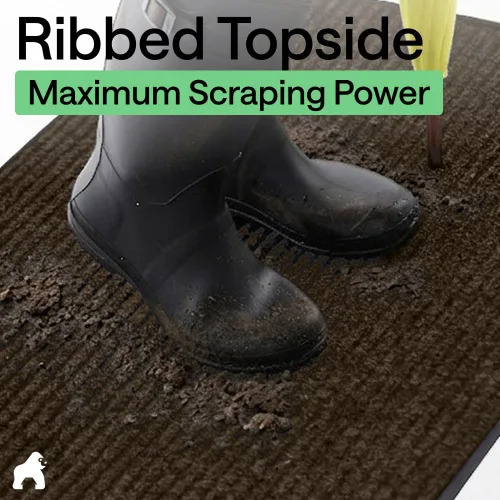 Vista 68 de Gorilla Grip - Tapete afelpado original de goma con perfil bajo, resistente, duradero, impermeable y fácil de limpiar para interior y exterior Verde