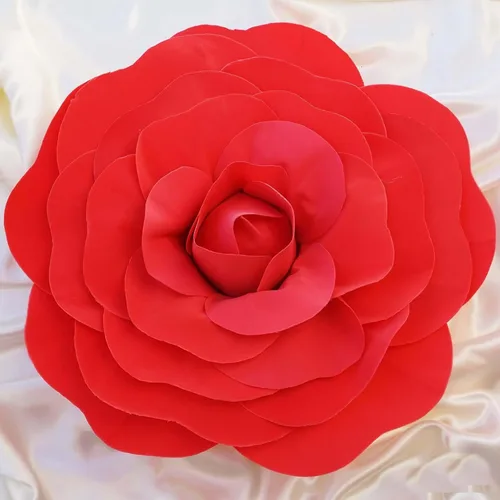 Vista 12 de Efavormart - Rosas de espuma 3D grandes para decoración de bodas, paquete de 4 flores artificiales de 12 pulgadas, color oro rosa, ramo de bricolaje