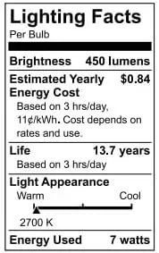 Vista 3 de GE Relax - Paquete de 6 bombillas LED R20 equivalentes a 45 W, color blanco suave, regulable, color blanco