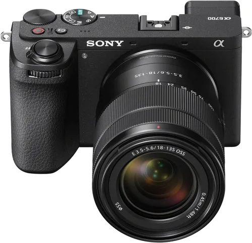 Vista 2 de Sony Alpha 6700 – APS-C - Cámara con lente intercambiable con sensor de 26 MP, video 4K, reconocimiento de sujetos basado en IA, grabación Log
