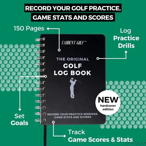 Vista 8 de Libro de registro - Cuaderno de golf encuadernado con alambre y libro de puntuación de golf - Diario de golf y libro de registro - 150 páginas