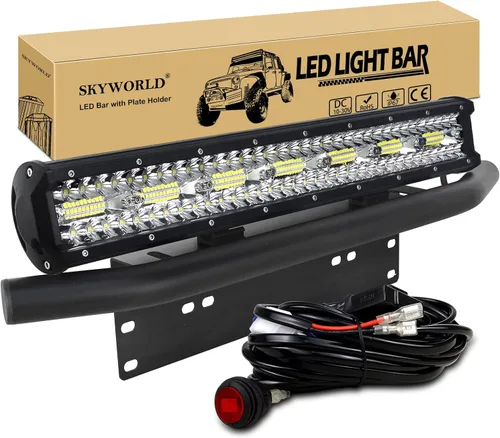 Vista 9 de SKYWORLD Kit de barra de luz LED de 20 pulgadas y 420 W con soporte