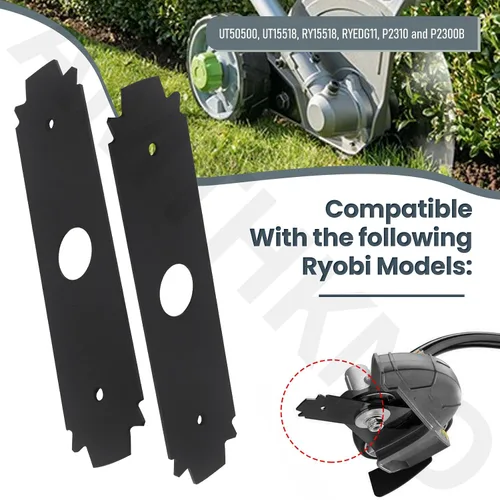Vista 3 de AMTHKNO AC04215 - Cuchilla reversible de acero endurecido resistente, para repuesto Ryobi de 8 pulgadas, compatible con los modelos de bordes