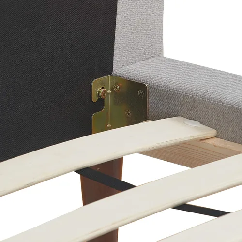 Vista 5 de Serta Sierra Collection - Cama de plataforma tapizada, diseño de perfil bajo, cabecera capitoné, tela texturizada suave, no requiere somier