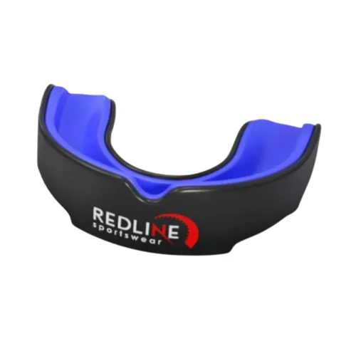 Vista 2 de Protector bucal Redline Sportswear con estuche ventilado - Protección para todos los deportes de contacto, Azul
