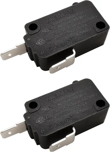 Vista 9 de Pieza de repuesto para interruptor de puerta de horno de microondas, 16A 125VAC, KW3AT-16 (compatible con KW3A-16), normalmente cerrado, 1 unidad