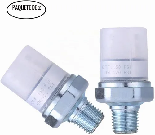 Vista 3 de Interruptor de Presión 120-150 PSI Interruptor de Presión del Compresor de Aire Interruptor de Presión de Aire 1/4"-18 NPT Interruptor de Presión