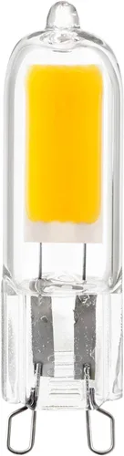 Vista 2 de Sunlite Bombilla LED G9 con base de dos pines, 2 vatios (equivalente a halógeno de 25 W), 200 lúmenes, no regulable, luz diurna de 5000 K, paquete