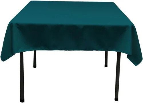 Vista 6 de LA Linen. Mantel cuadrado de popelina de poliéster