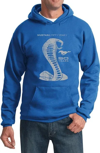 Vista 3 de Lucky Ride Sudadera con capucha Ford Mustang Shelby Cobra con diseño de 50 años