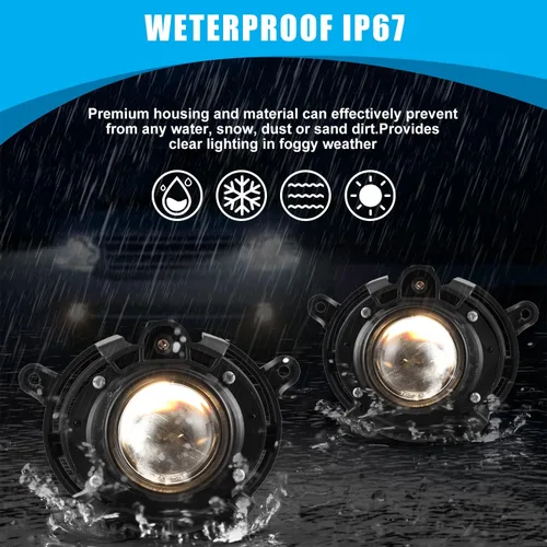 Vista 3 de CPW Luces antiniebla compatibles con Cadillac CTS 2008-2014 Premium 2008-2012 Chevy Malibu 2007-2009 Saturn Aura 2013-2016 Buick Encore Proyector