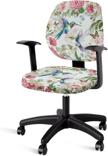 Vista 40 de Talayituse - Funda para silla de oficina o computadora con estampado de estrellas de playa, funda de asiento dividida elástica, extraíble y lavable