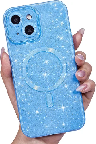 Vista 86 de LoeoeL Funda para iPhone 12 con Purpurina Compatible con Magsafe, Femenina Linda Brillante Magnética Mag Safe Bonita Funda para Teléfono