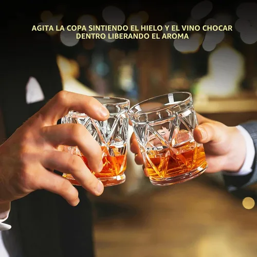 Vista 6 de Vasos de whisky, vaso de bourbon de 9.5 onzas, juego de 2 vasos de whisky, vasos de whisky, vasos de whisky, vasos de roca para bourbon, whisky
