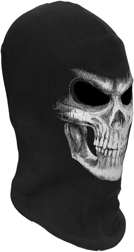 Vista 2 de Gazaar 3D Skeleton Mask Skull Mask for Halloween, Full Face Balaclava