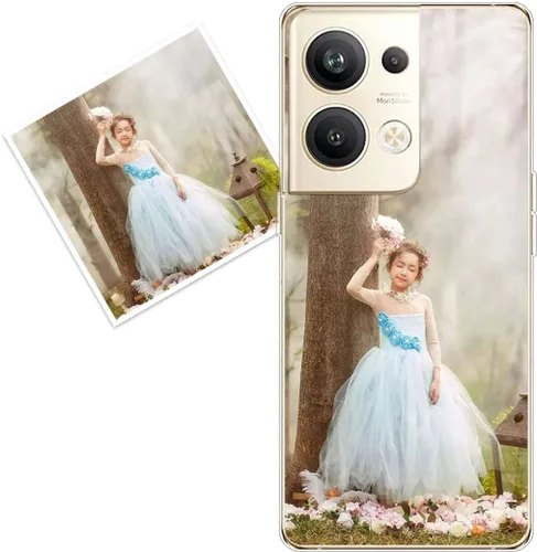 Vista 7 de Funda personalizada compatible con Oppo A1 Pro, fundas de teléfono personalizadas con imagen de foto, imagen de texto, cubierta transparente