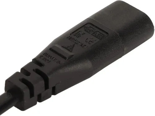 Vista 9 de Cable de extensión de alimentación IEC 320 C8 a C7, resistente al calor, 3.3 pies, 100-240V, IEC 320 C8 a IEC 320 C7, cable reforzado para altavoces