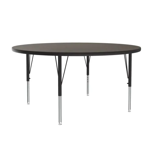 Vista 68 de Correll - Mesa de actividades rectangular Econoline de 30 x 60 pulgadas, parte superior de melamina de granito gris, altura ajustable