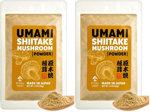 Vista 8 de YAMASAN KYOTO UJI Polvo de umami de hongos shiitake japoneses (1.41 onzas), refuerzo natural de Umami, ingredientes 100% japoneses, sin condimentos