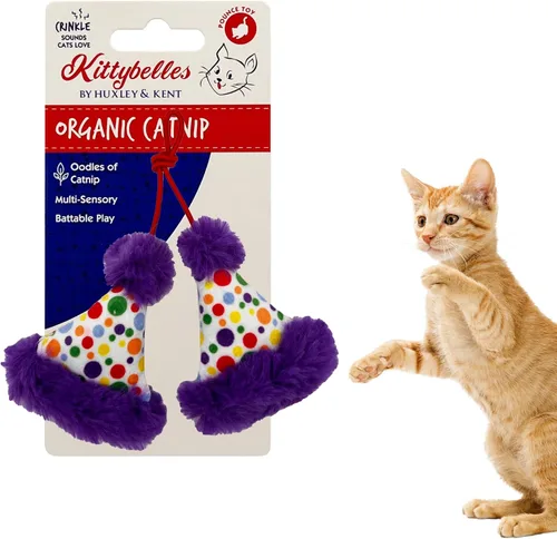 Vista 14 de Huxley & Kent Juguete de Peluche para Gatos - Juguete Interactivo de Hierba Gatera para Gatos y Gatitos - Suave con Crujido y Hierba Gatera