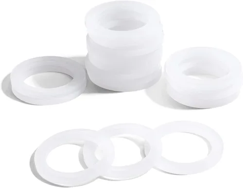 Vista 8 de LitOrange 4 tazas de repuesto de silicona de grado alimenticio, anillo de sellado para estufas de aluminio, cafetera, ollas Moka Express Dama