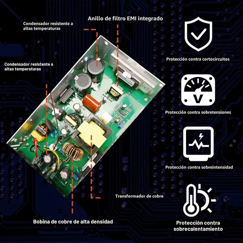 Vista 3 de Nueva versión convertidor, 110V AC a 12V DC convertidor fuente de alimentación 12V 600W 50A DC interruptor transformador para RV, bomba, tira LED
