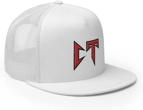 Vista 4 de RIVEMUG Corridos Tumbados CT - Gorra de camionero con visera plana, corona alta, ajustable, Coridos Belicos