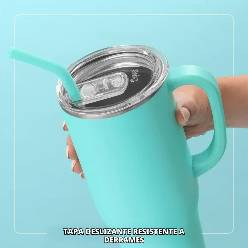 Vista 5 de Swig Life 40oz Insulated Mega Mug with Handle & Straw, Boho Desert DESIERTO BOHO