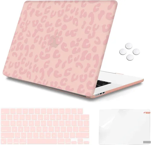Vista 15 de iCasso para M4 MacBook Air de 13 pulgadas Funda 2025 2024-2022 M3 M2 Modelo A 3240 A3113 A2681, Funda de plástico de patrón protector resistente
